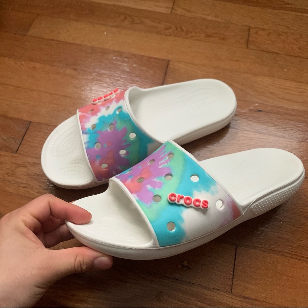 Mens White Crocs Sandals
